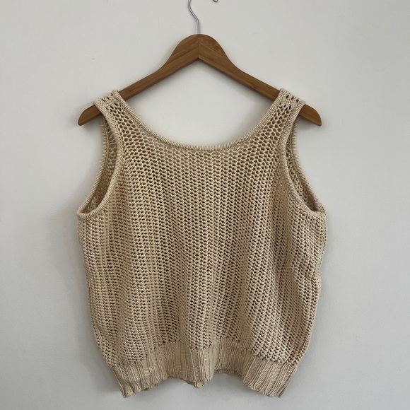 Misha & Puff Knit Tank in String - Picture 3 of 6